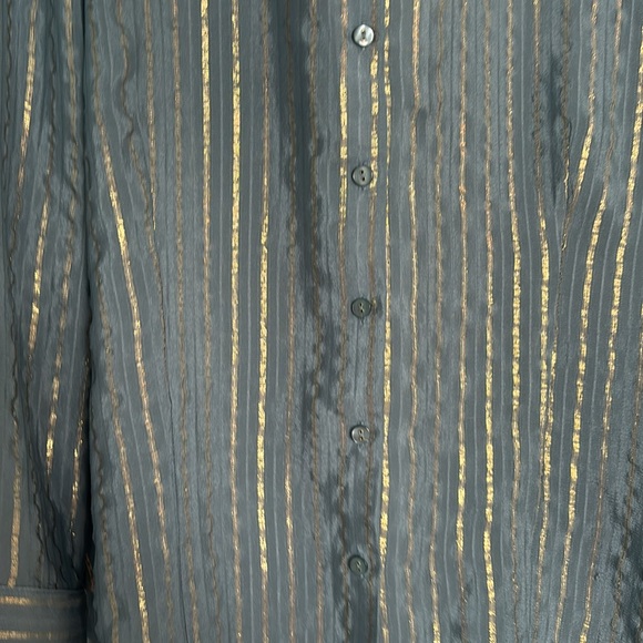 Chico’s silk blend metallic blouse - Picture 7 of 10
